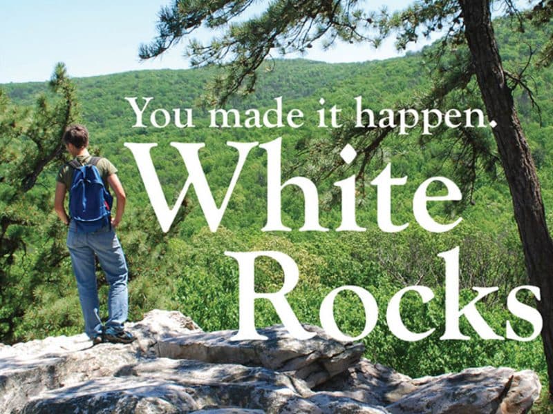 The White Rocks promotional flyer cover
