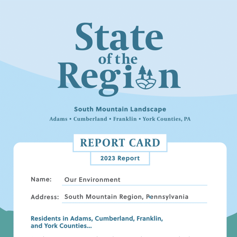 SOUTH MOUNTAIN PARTNERSHIP RELEASES REGIONAL REPORT CARD