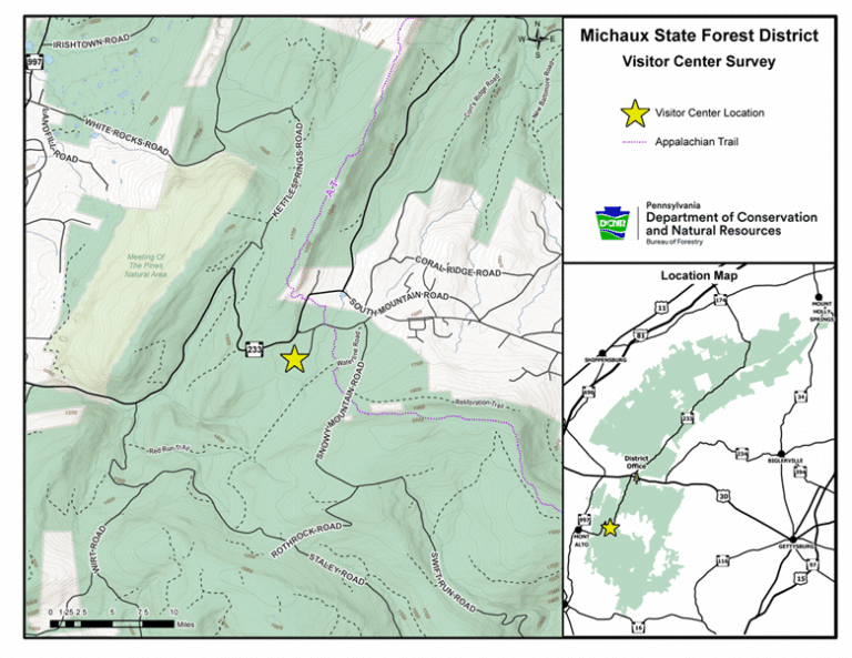 Michaux State Forest Visitor Center Survey Now Open!
